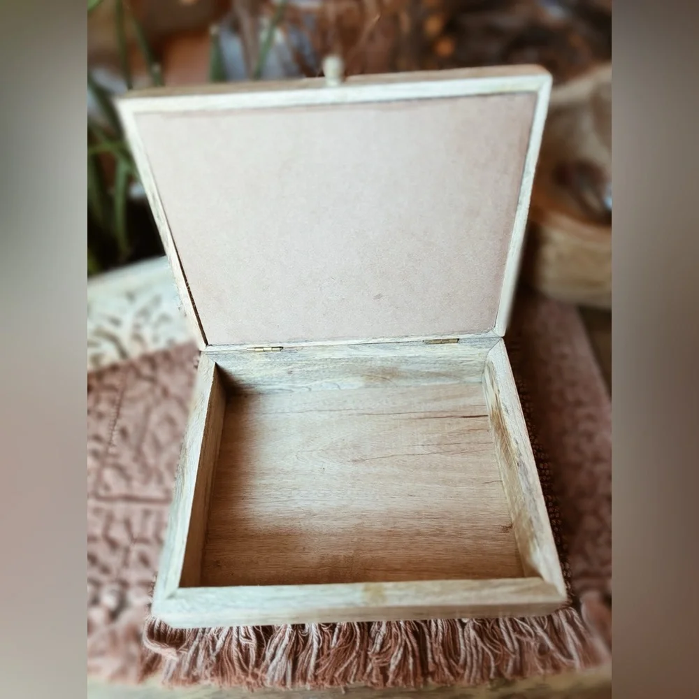 Jewelry Keepsake Wooden Box